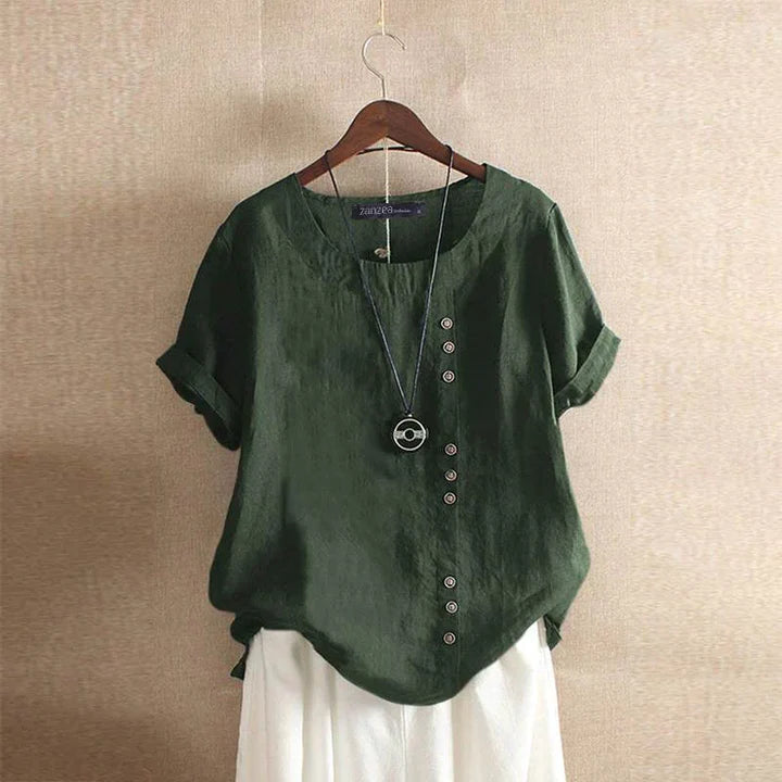 Ingrid - Katoenen Blouse voor Dames