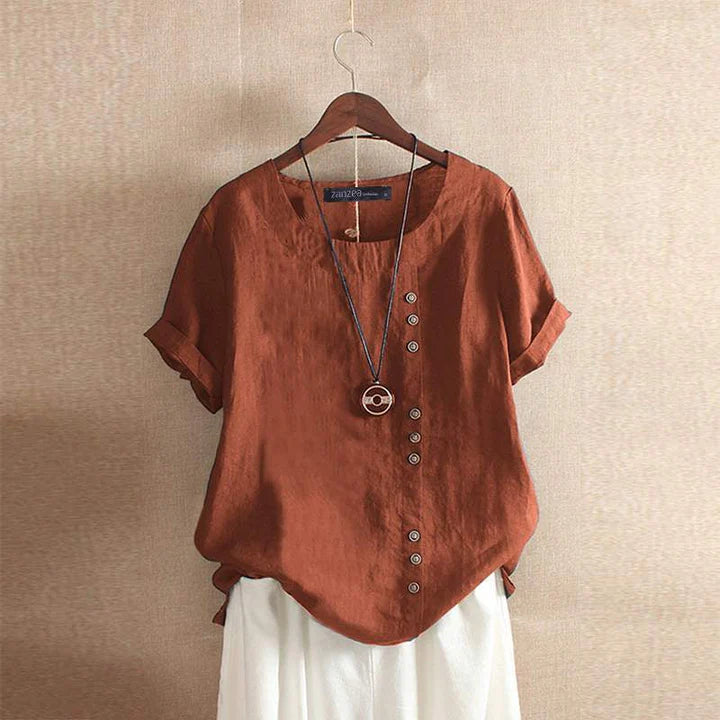 Ingrid - Katoenen Blouse voor Dames