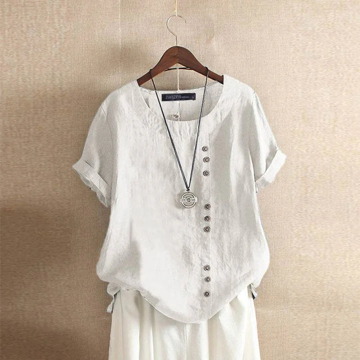 Ingrid - Katoenen Blouse voor Dames