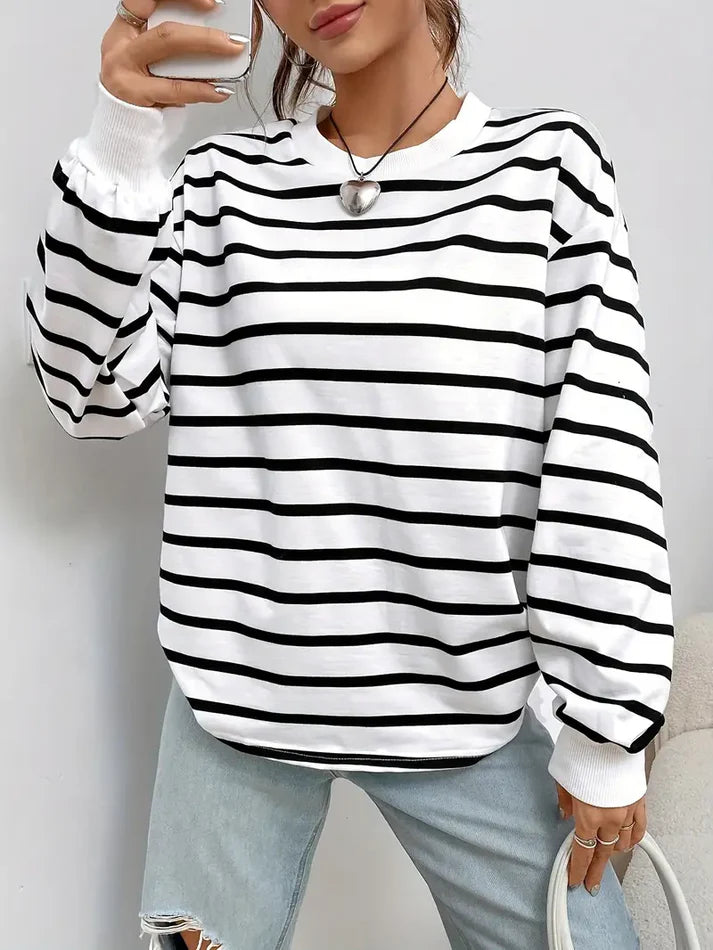 Lina | Gestreept Sweatshirt voor Dames