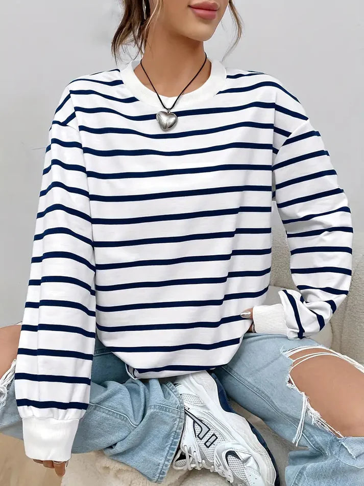 Lina | Gestreept Sweatshirt voor Dames