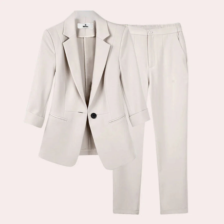 Liv – Verfijnde Blazer en Broek Set voor Dames