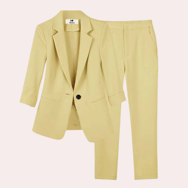Liv – Verfijnde Blazer en Broek Set voor Dames