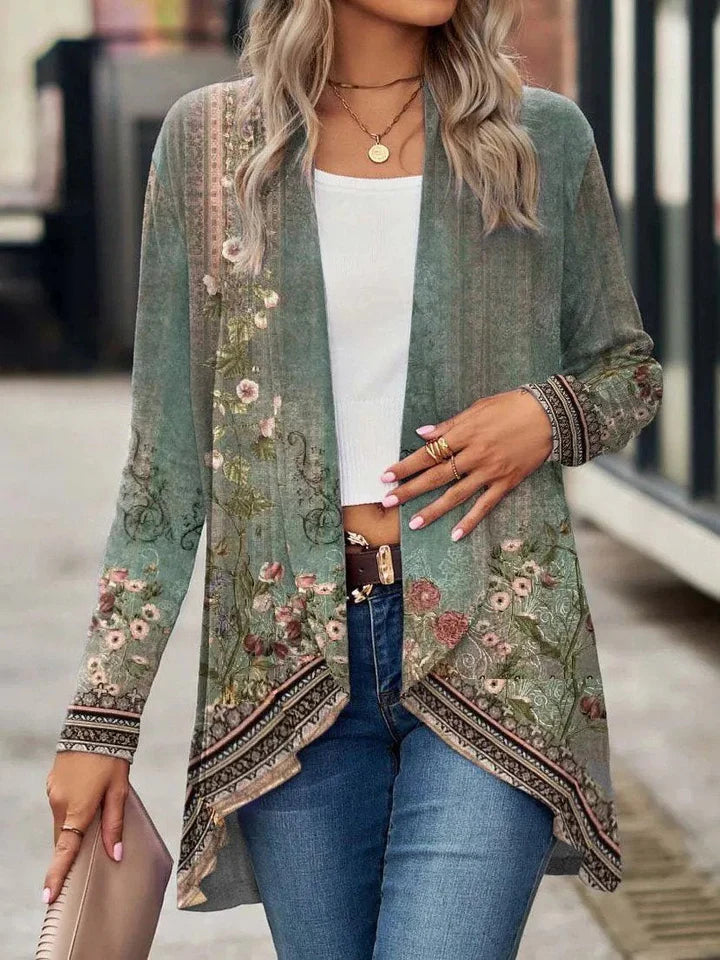Liv Losvallend Casual Gebreid Kimono-Vest voor Dames