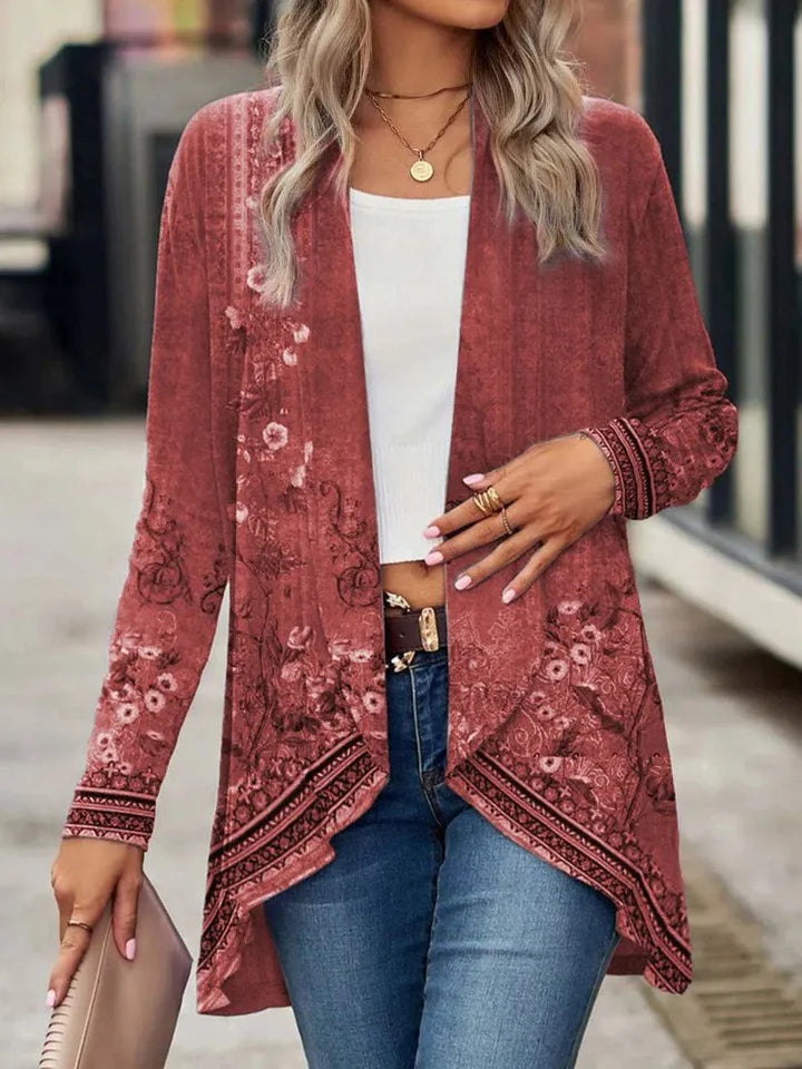 Liv Losvallend Casual Gebreid Kimono-Vest voor Dames