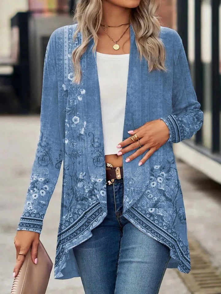 Liv Losvallend Casual Gebreid Kimono-Vest voor Dames