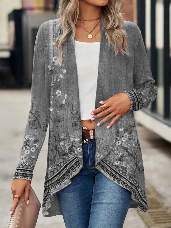 Liv Losvallend Casual Gebreid Kimono-Vest voor Dames