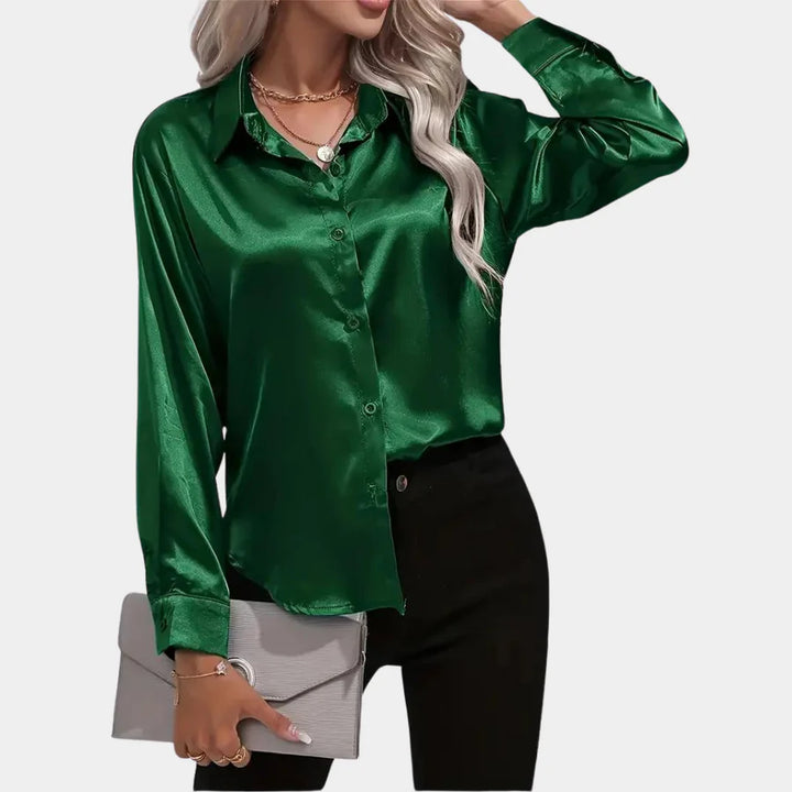 Mariska - Luxe Damesshirt met lange mouwen