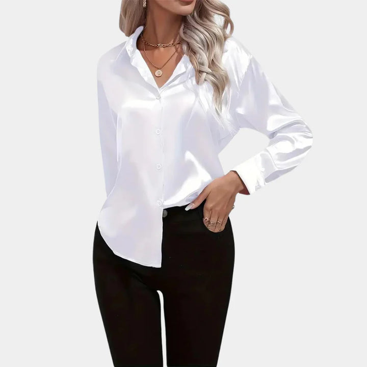 Mariska - Luxe Damesshirt met lange mouwen