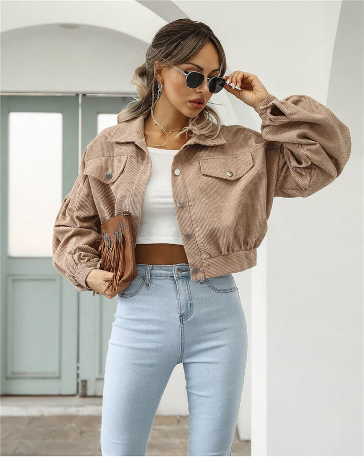 Paisley Ribfluwelen Jacket