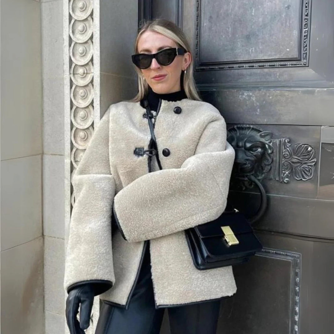 Saartje - Trendy Winterjas van Wol