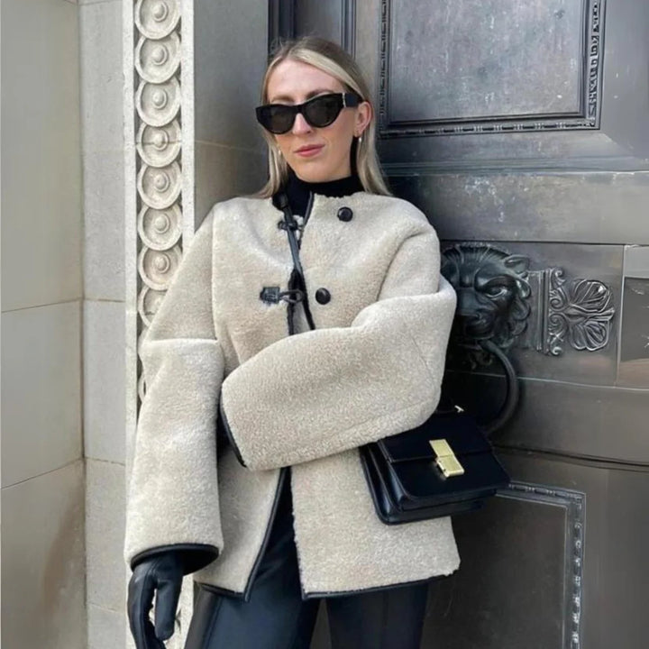 Saartje - Trendy Winterjas van Wol