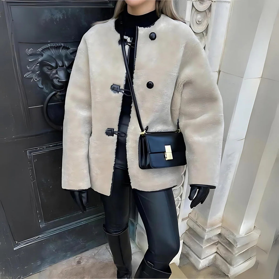 Saartje - Trendy Winterjas van Wol
