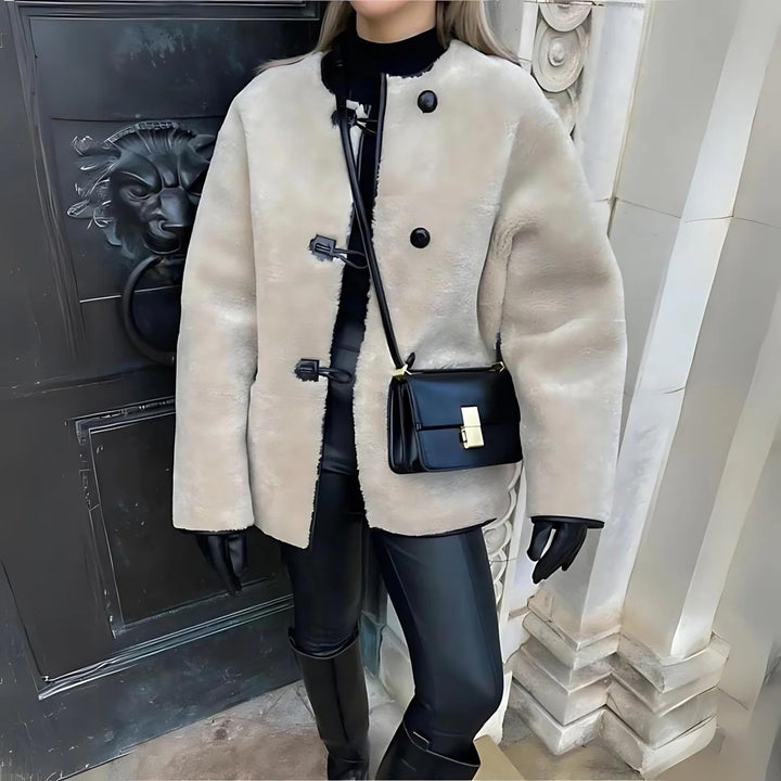 Saartje - Trendy Winterjas van Wol