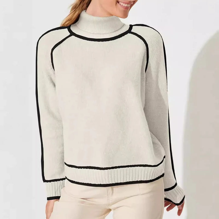Saga Dames Merinoswol Trui met Col