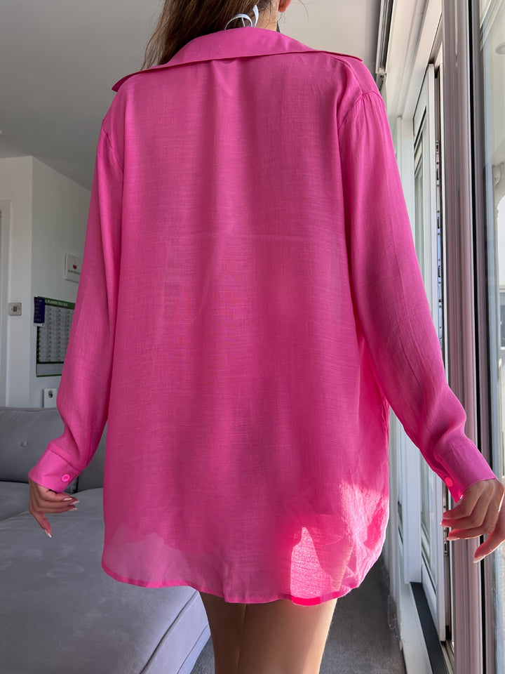 Shaira | Zomerse Lounge Set met Oversized Blouse en Shorts