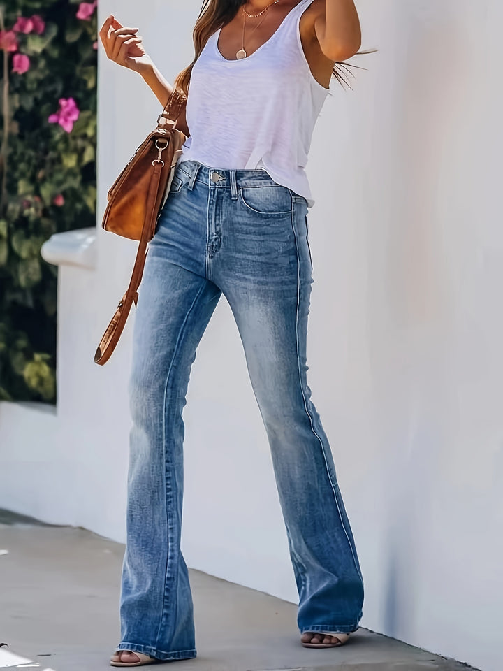 Ilyana | High-Waist Flared Jeans voor een Trendy Look