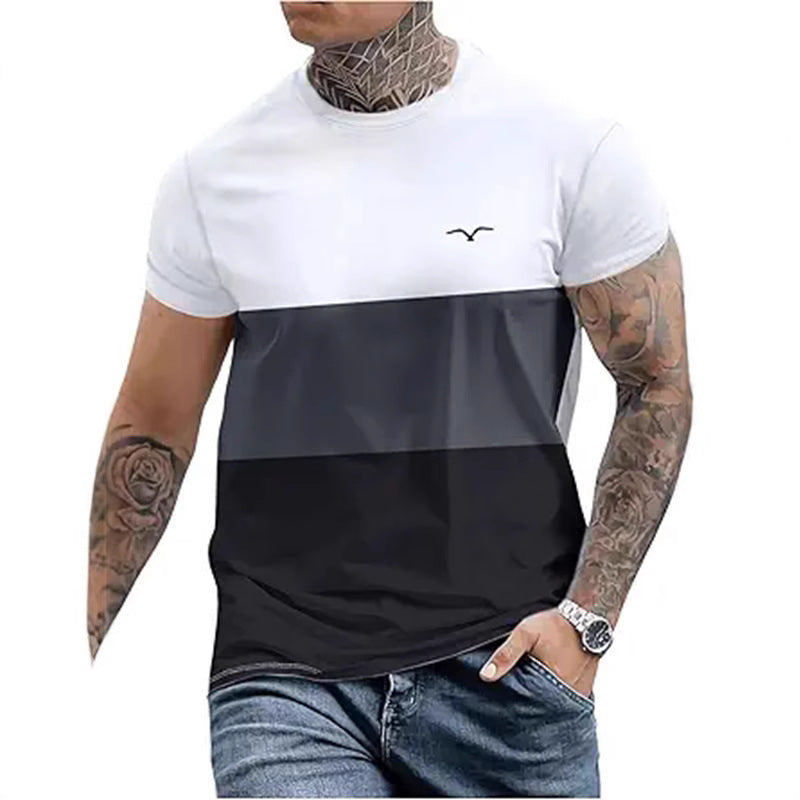 Caden | Trendy Kleurblok T-shirt voor Dagelijks Comfort